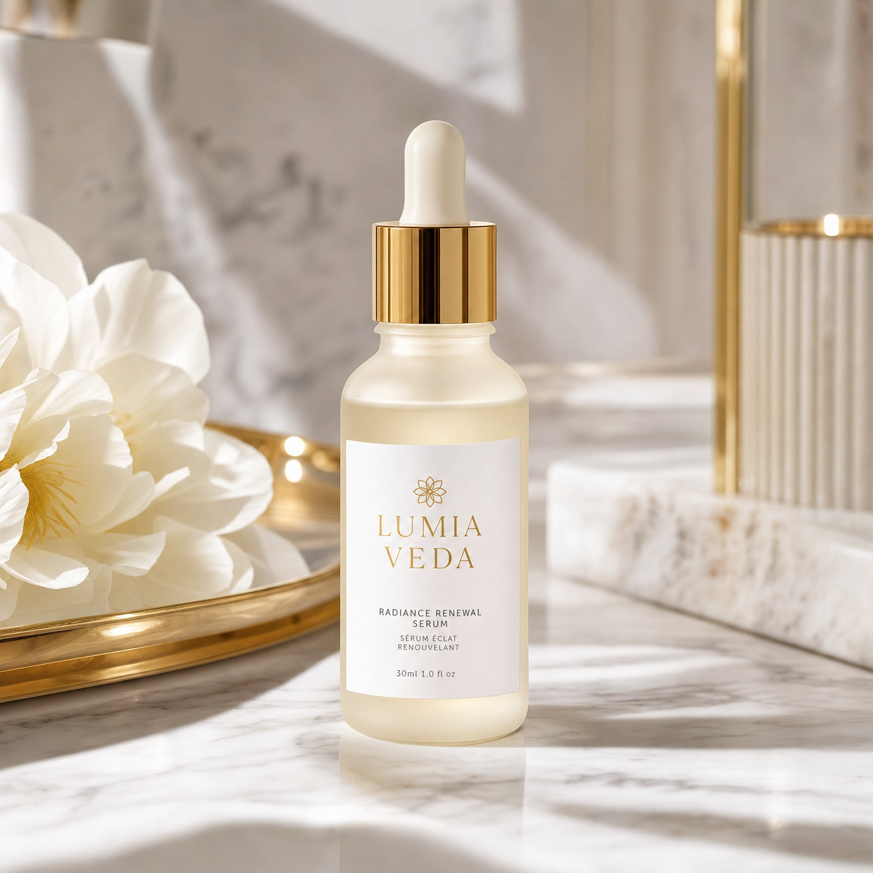 Sérum Éclat Lumia Veda - Vitamine C & Acide Hyaluronique